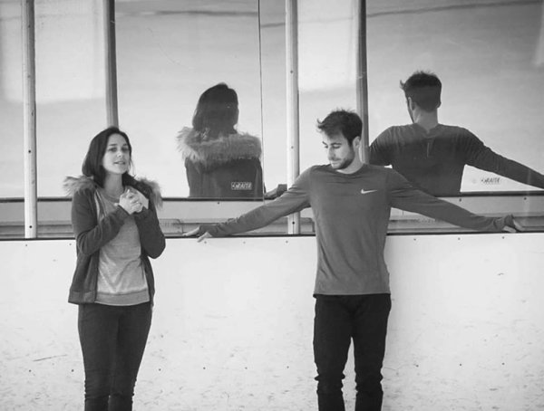 En reportage avec Adrien Tesson et Nathalie Pechalat.